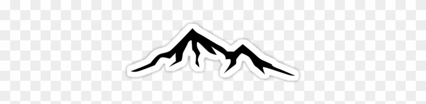 Ski Skiing Mountain Mountains Skiing Skis Silhouette - Sierra Nevada Sticker #1387158
