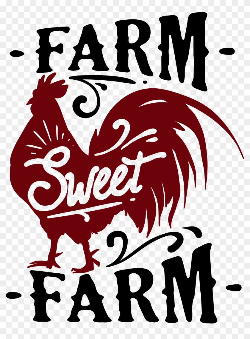 Cow, Chicken - Farmhouse Svg #1387184