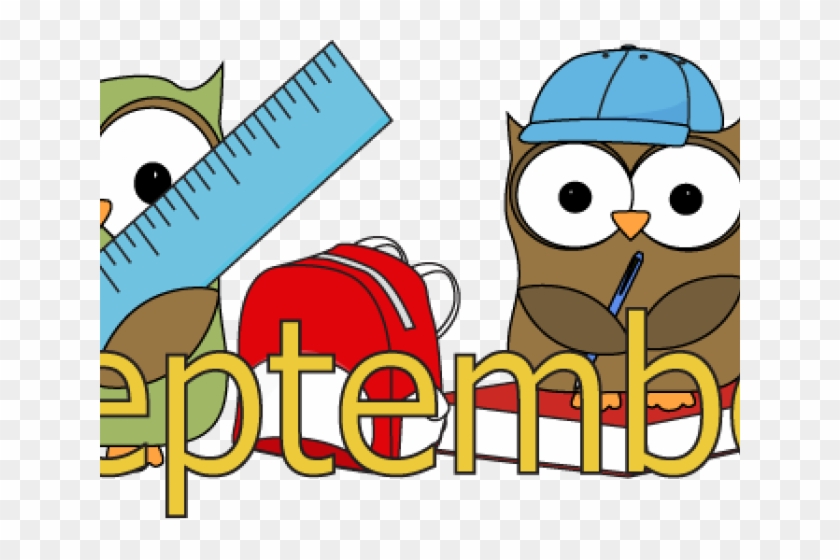 Owl Clipart September - September School Clip Art #1387187