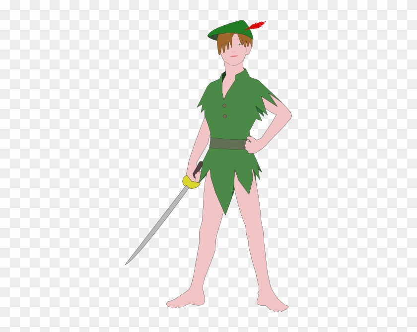 Nkasp Peter Pan By Nkasp Clip Art Free Vector 4vector - Peter Pan Cartoon #1387228