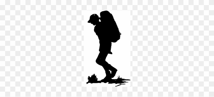 One More Example Of Man Vs Nature Can Be If A Hiker - Silhouette Transparent Clipart Hikers #1387252