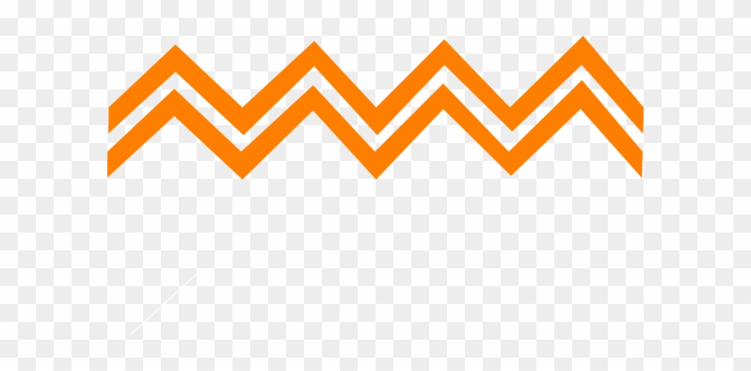 Zigzag - Orange Zig Zag Line #215339