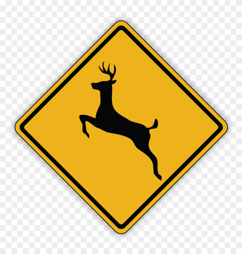 Deer Crossing Sign - Deer Crossing Sign #215468