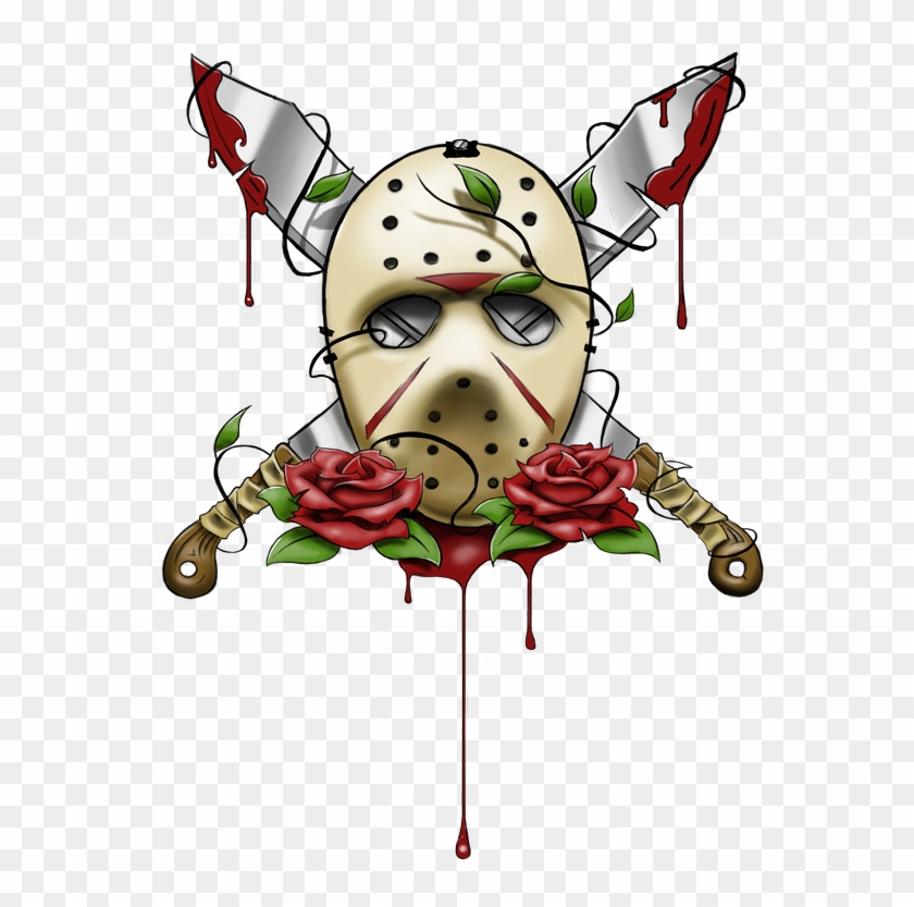 Horror Clipart Casper - Jason Mask Tattoo Designs #215795