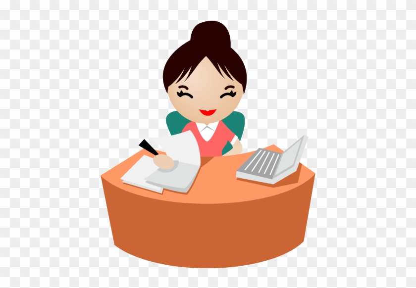 Format - Png - Cartoon Girl In Office #215826