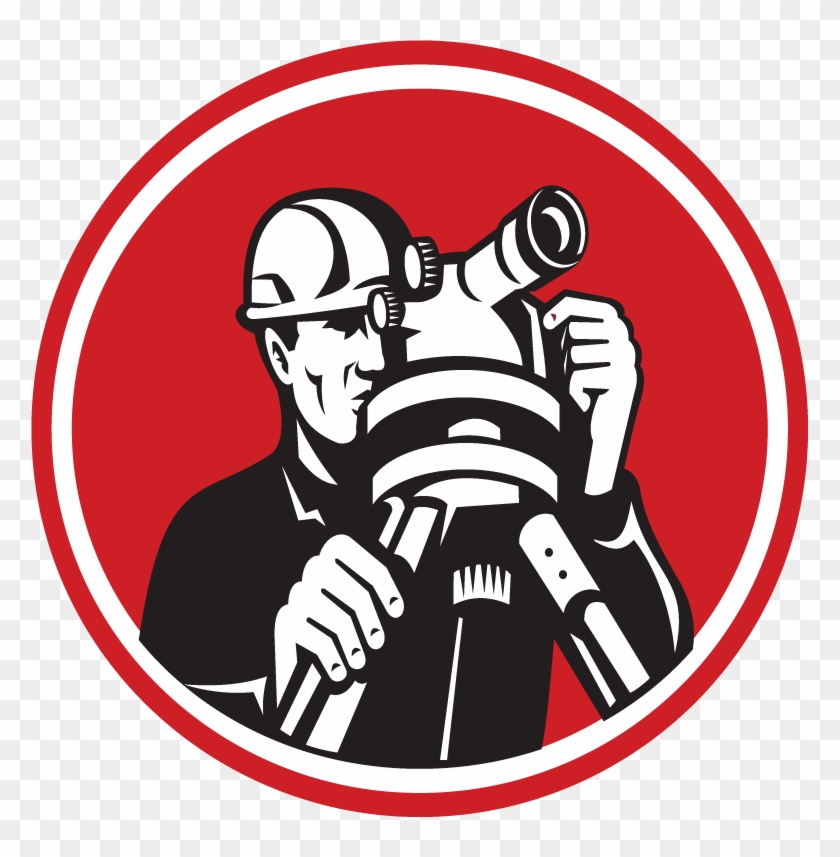 Land Surveying Surveyor Surveying Theodolite Shield Retro Card Free