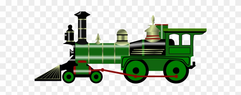 Green Steam Train Clip Art - Steam Train Clip Art #215936