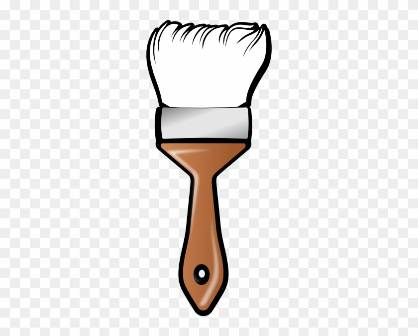 Wide Brush White Clip Art - Paint Brush Coloring Page #216160