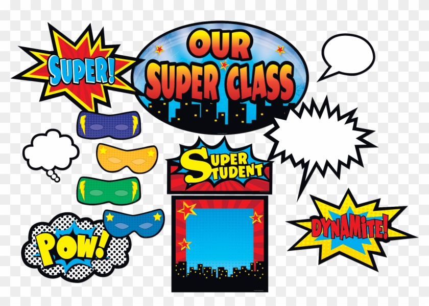 Birthday Chart Template For Classroom Choice Image - Superhero Bulletin Board Set #216235