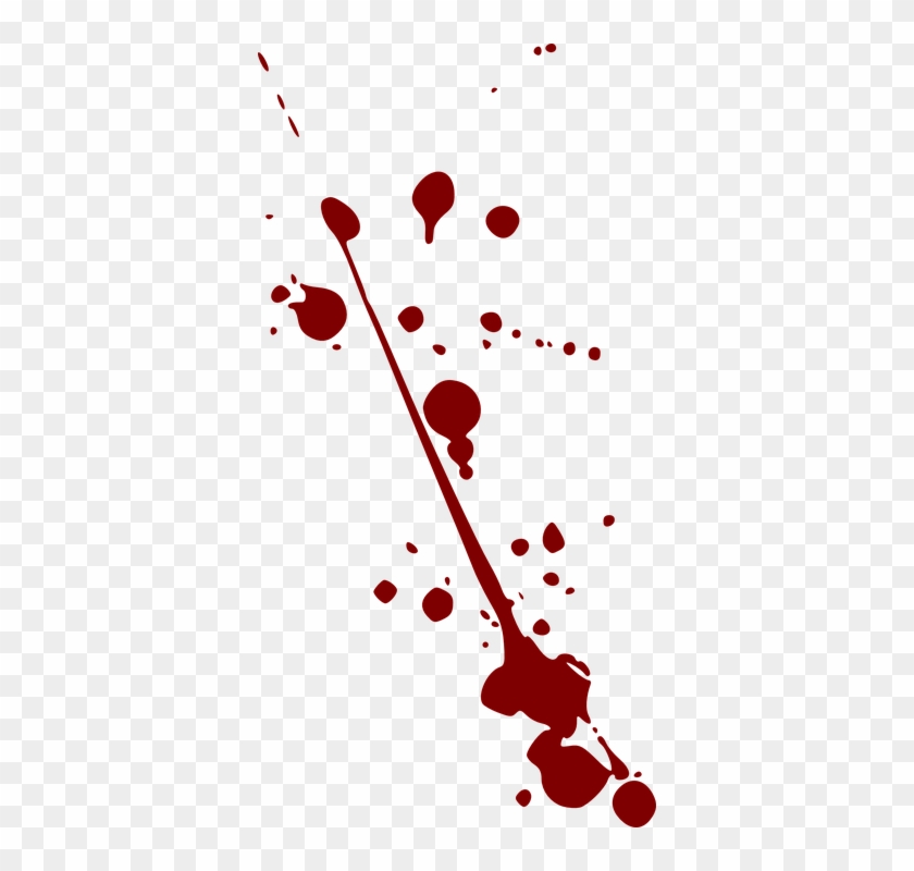 Splatter Clipart Paint Drops - Blood Splatter Clipart #216386