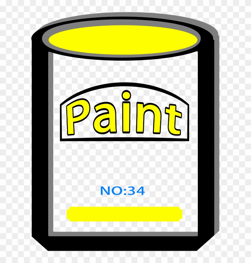 Free Paint Can Yellow No34 - Clip Art #216427
