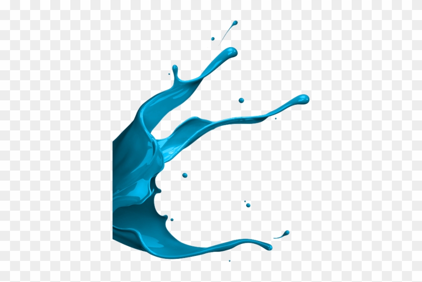 Awesome Paint Splatter Clipart Blue Paint Splash Png - Blue Paint Splashes Png #216442
