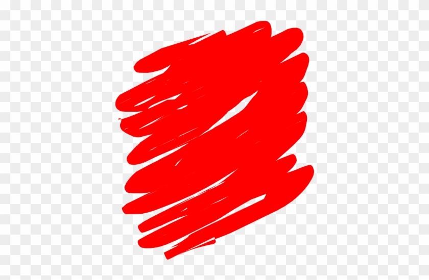 Red Brush Clip Art - Black Scribbles Transparent #216521