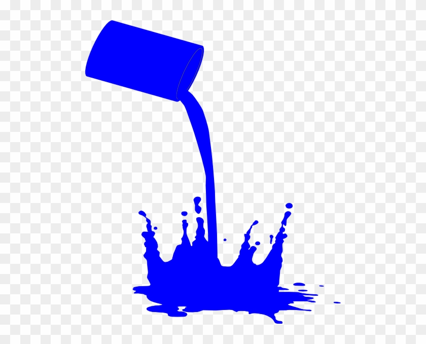 Paint Splat Blue Clip Art - Clip Art #216544