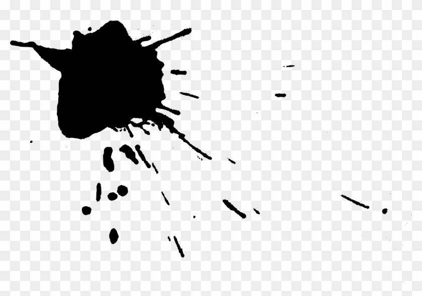 Paint Splat Clipart - Ink Splatter Transparent Background #216561