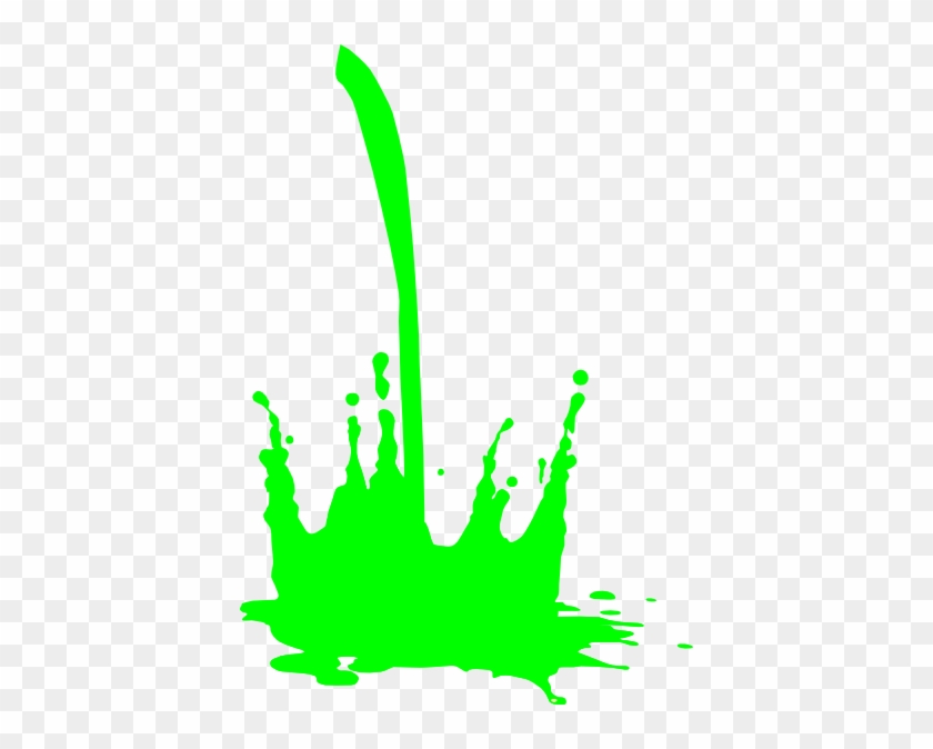 Green Splatter Clip Art Fza5uh Clipart - Neon Green Splatter Paint #216564
