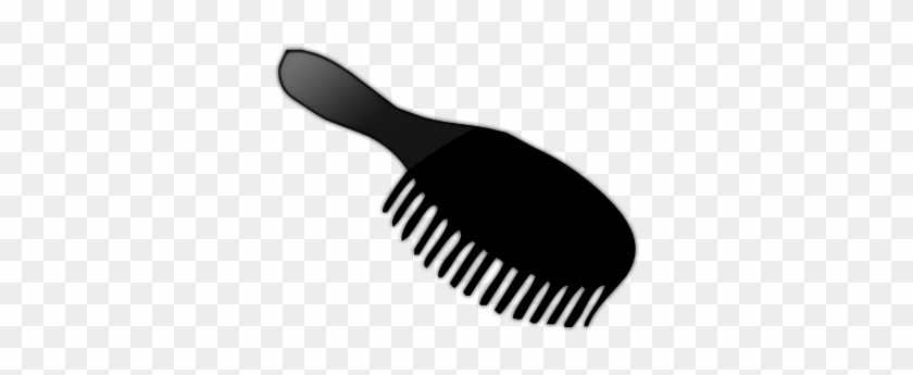 Black And White Hair Brush Clipart - Hair Brush Clipart Black And White #216596