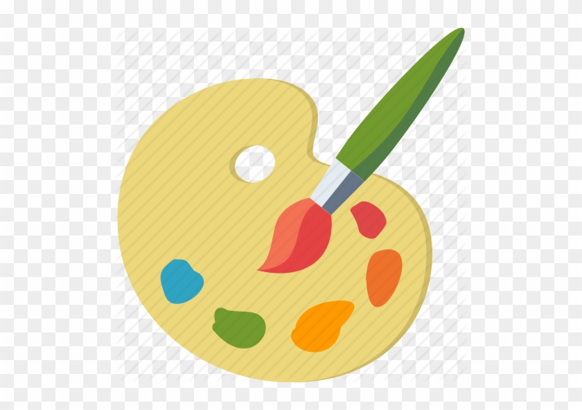 Finishing And Painting - Paint Brush Palette Icon #216649