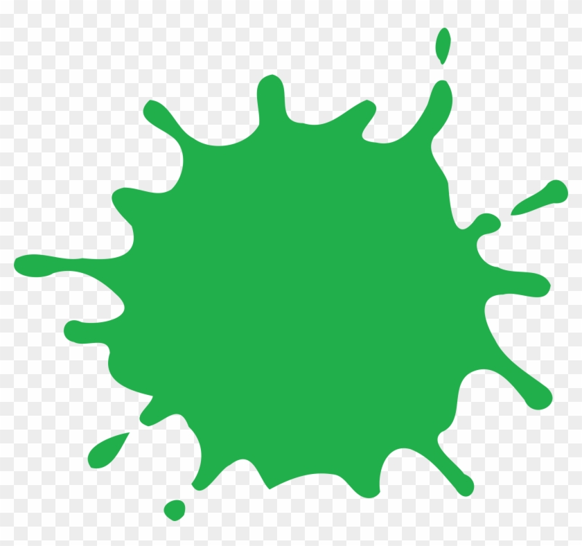Green Clipart Splat - Green Paint Splatter Png #216716