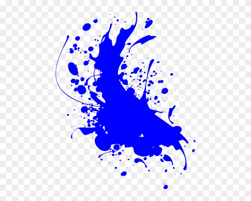 Blue Paint Splatter Clip Art #216712