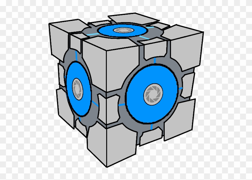 Portal Clipart Portal 2 - Cube From Portal 2 #216763