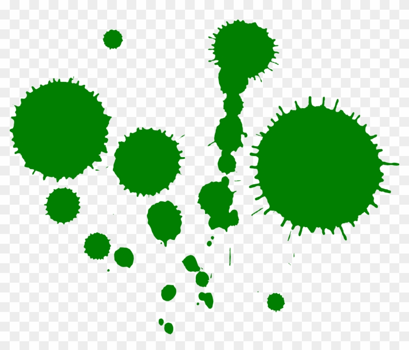 Painting Clipart Splashed - Green Paint Splatter Transparent #216783