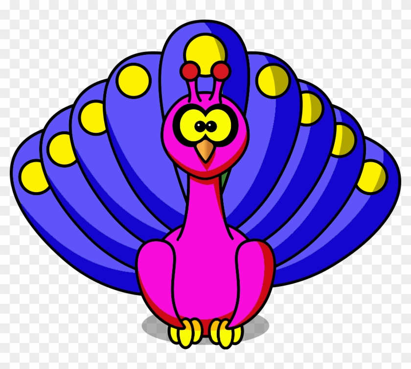 Peacock A Image - Animal Cartoon In Png - Free Transparent PNG Clipart  Images Download