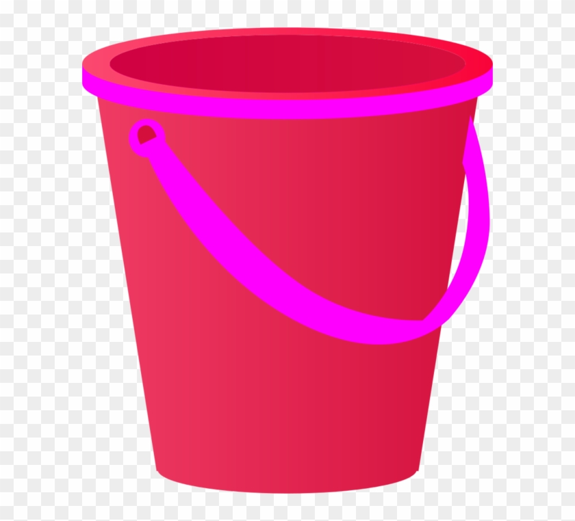 Yellow Sand Pail With Red Accents - Sand Pails Clipart #216863