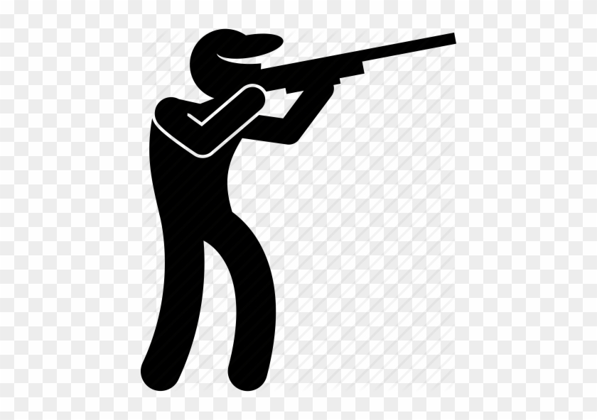 Aim, Fire, Gun, Hunter, Hunting, Rifle, Shoot Icon - Hunting Icon #216910