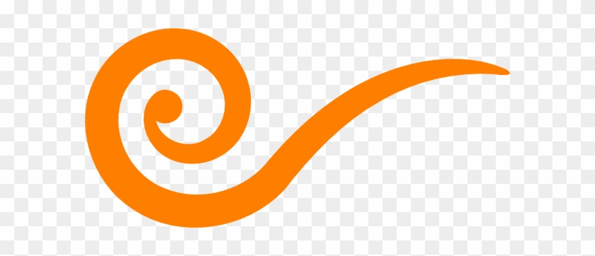 Swirl Clip Art - Orange Line Design Png #216928