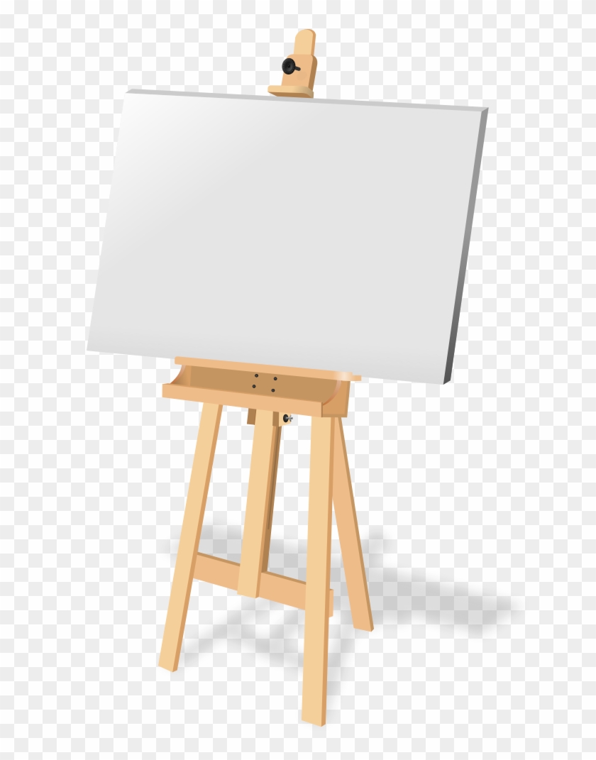 Free To Use &, Public Domain Easel Clip Art - Easel With Canvas Png #216981