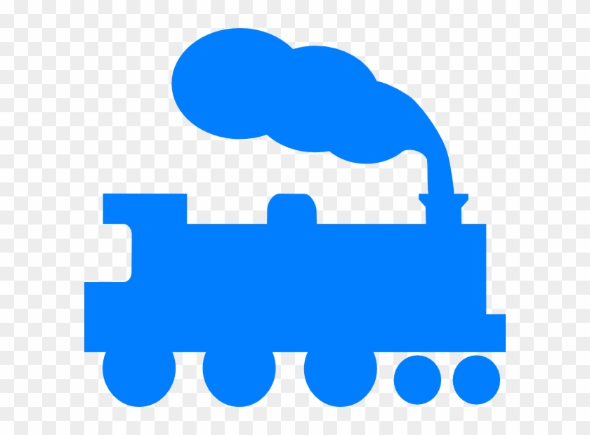 Blue Train Silhouette Clip Art At Clker - Thomas The Train Silhouette #217101