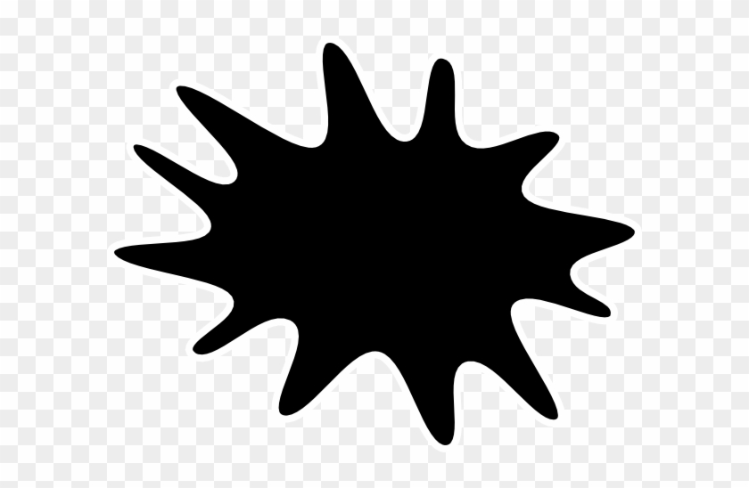 Black Paint Splat Png Clip Art - Portable Network Graphics #217186