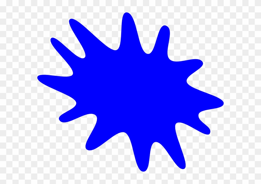 Blue Paint Splatter Clip Art #217187