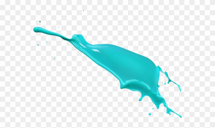 Paint Splash Blue - Black Paint Splash Png #217198