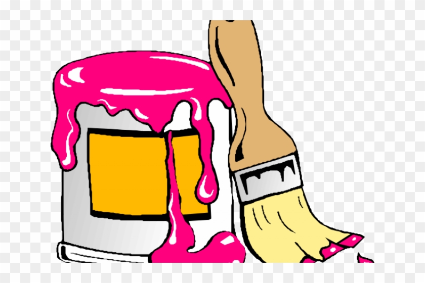 Cliparts Pink Paint - Paint Can Clip Art #217259