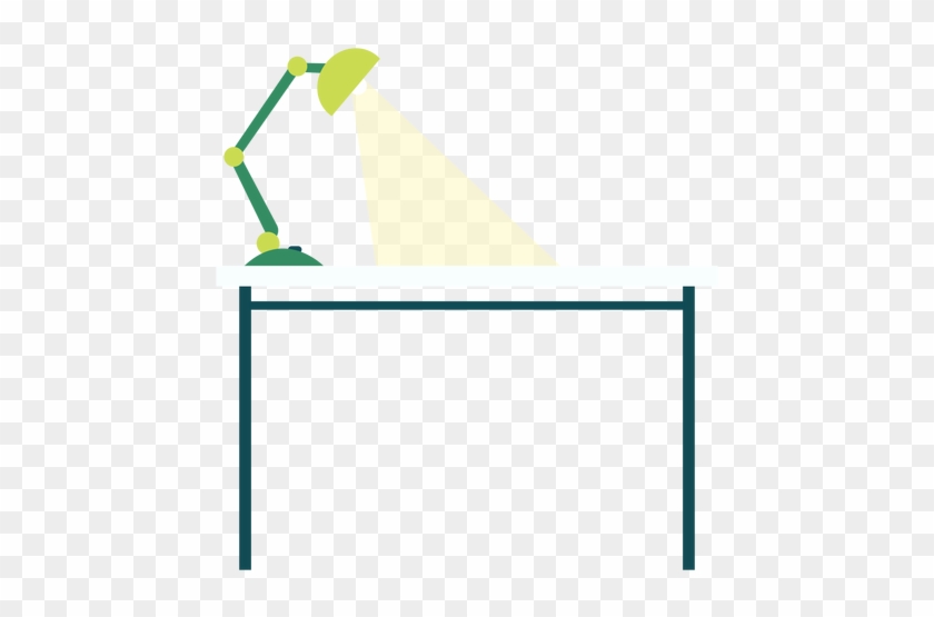 Office Desk With Lamp Clipart Transparent Png - Desk #217276