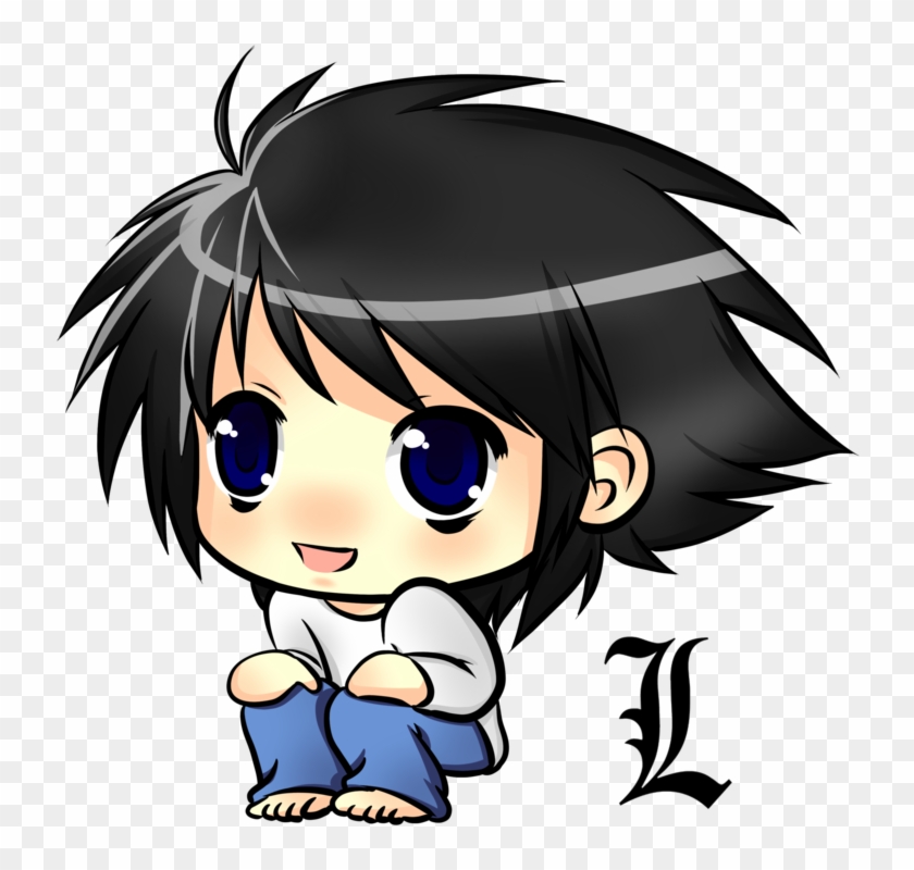 Chibi L By Hahalyssa - L De Death Note Chibi #217372