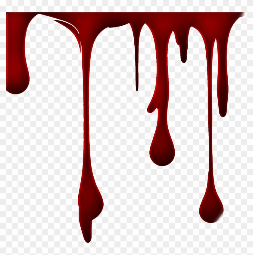 Blood Splatter Hand Clipart - Transparent Blood Drip #217382