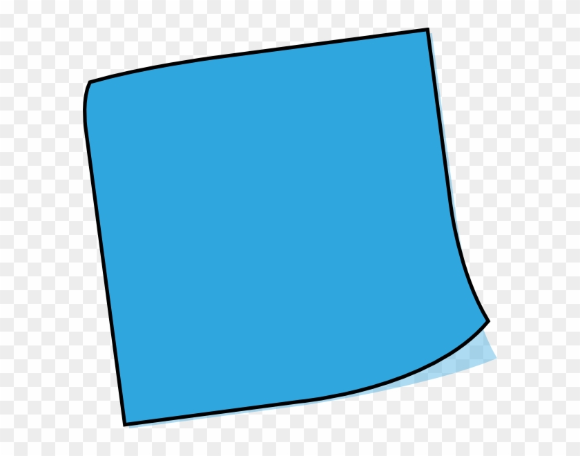 Blue Clipart Post It - Post It Icon Blue #217423