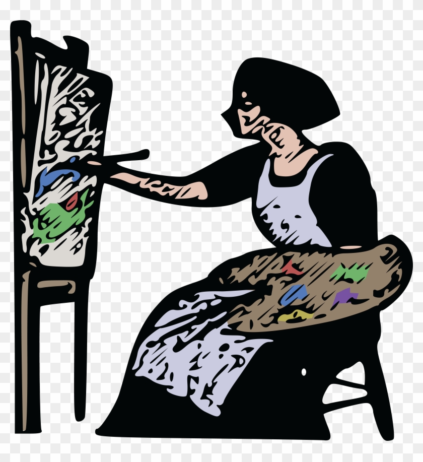 Painting - Colour - Woman Painting Png #217415
