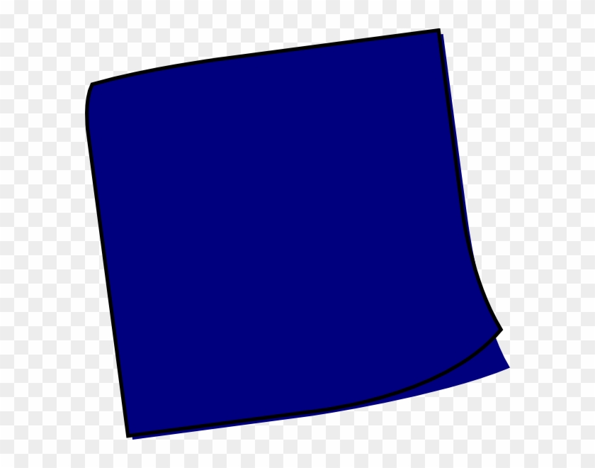 Blue Clipart Post It - Dark Blue Sticky Notes #217451