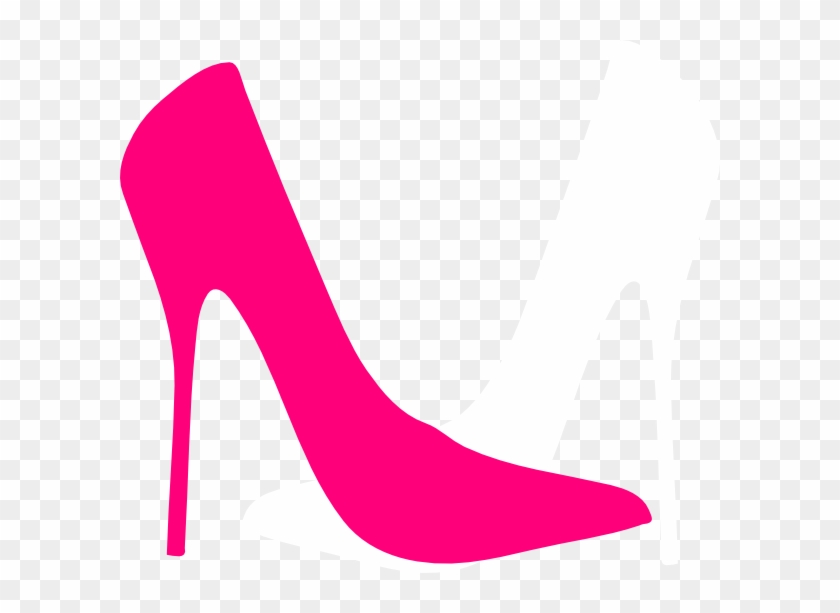 Pink White Heels Clip Art At Clkercom Vector Online - Pink High Heel Clipart #217501