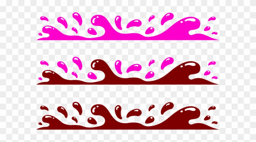 Pink Water Splash Clip Art - Water Drops Clipart #217514