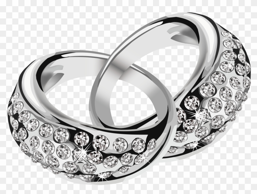 Free Jewelry Clip Art - Silver Wedding Ring Png #217588