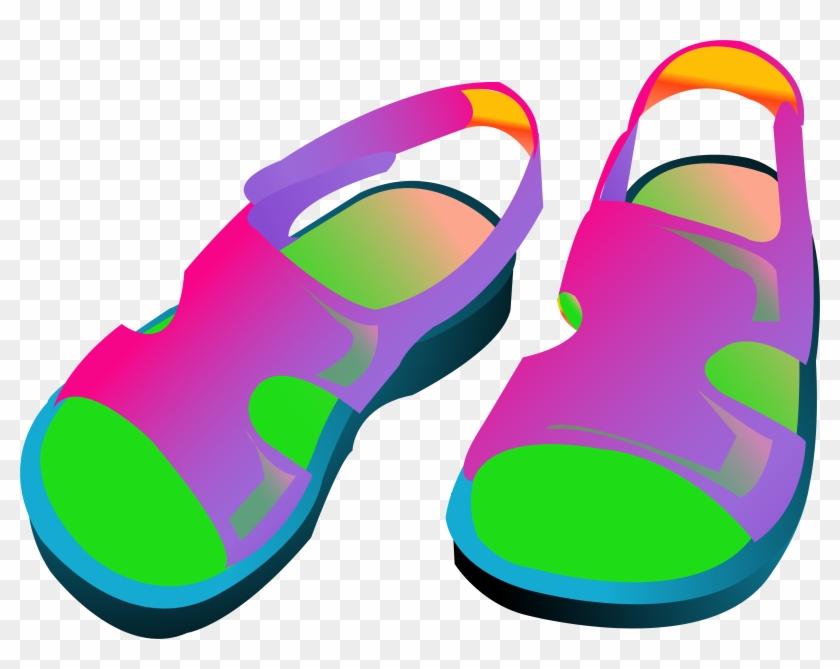Flip-flops Sandal Clip Art - Flip-flops Sandal Clip Art #217818