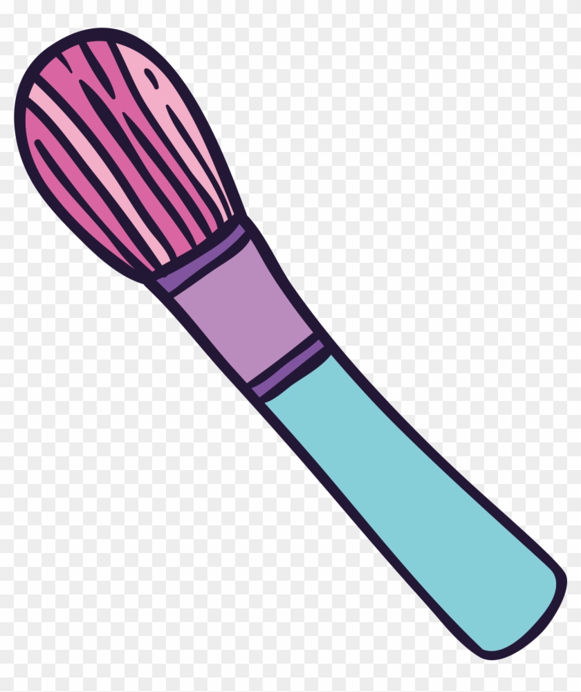 Purple Makeup Brush Clip Art - Makeup Brush #217696