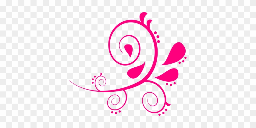 Paisley Swirls Pink Pattern Design Floral - Free Paisley Clip Art #217700
