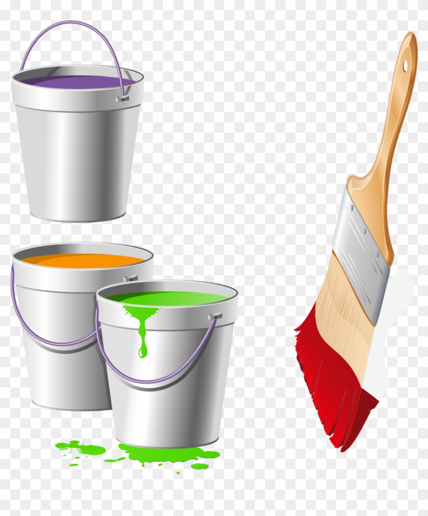 Paintbrush Bucket Color - Paintbrush Bucket Color #217787