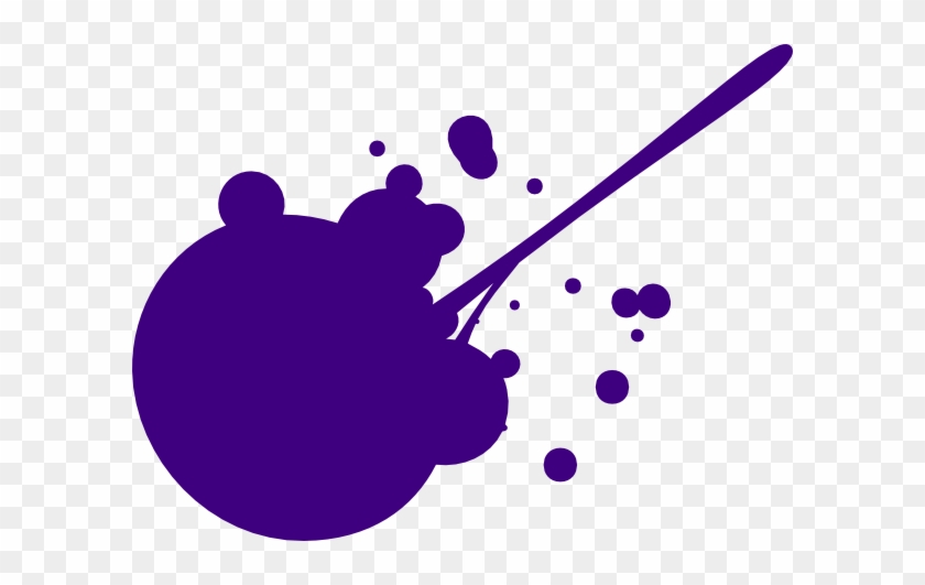 Splatter Clipart Purple Paint - Purple Paint Splatter Clip Art #217733
